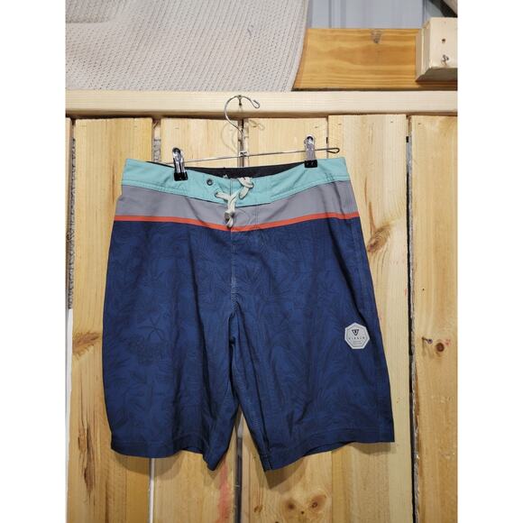 Vissala Board Shorts Mens Sz 30 Upcycle Cocotex Poly Stretch - Picture 7 of 13